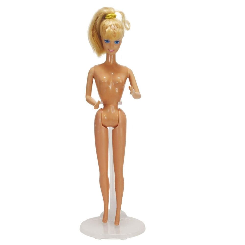Vintage Barbie Blonde Blue Eyes Nude 1980s Ooak